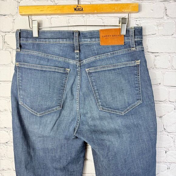 Lucky Brand High Rise Cropped Mini Bootcut Bridgette Size 10 - Picture 5 of 9